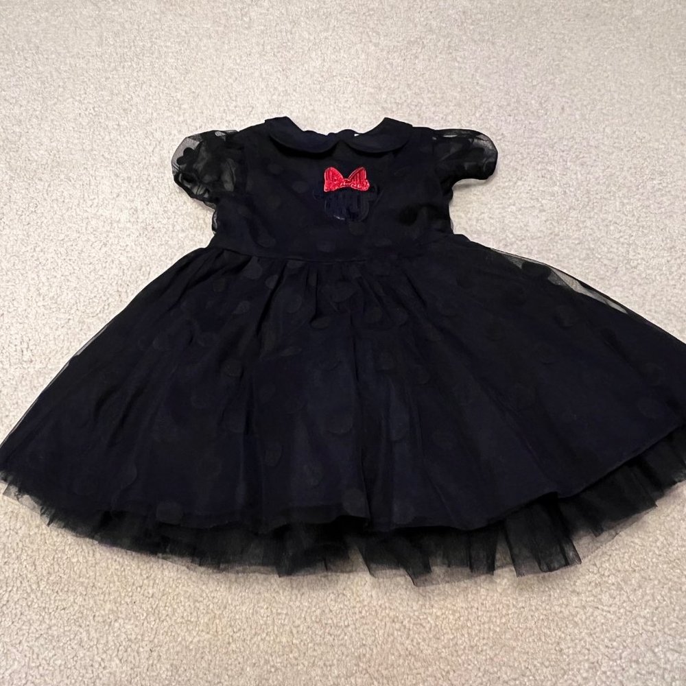 Disney Minnie Mouse Girls Polka Dot Dress - Size 4 - Picture 2 of 7